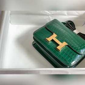 Hermès Constance Kang сумка через плечо с крокодиловым узором Спе