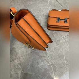 Hermès Constance Констас, сумка стюардессы, кожа Epsom, золотая и