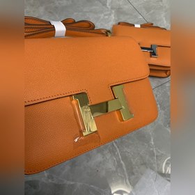 Hermès Constance Констас, сумка стюардессы, кожа Epsom, золотая и