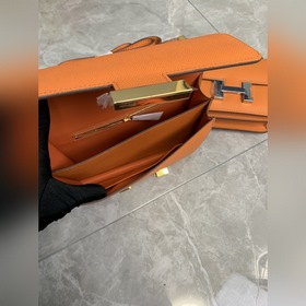Hermès Constance Констас, сумка стюардессы, кожа Epsom, золотая и