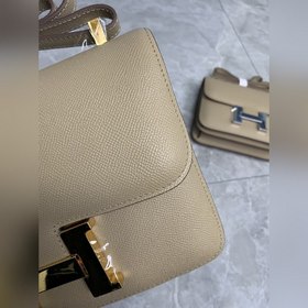 Hermès Constance Констас, сумка стюардессы, кожа Epsom, золотая и