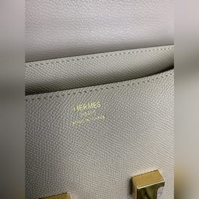 Hermès Constance Констас, сумка стюардессы, кожа Epsom, золотая и