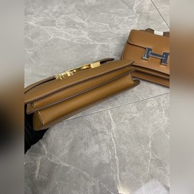 Hermès Constance Констас, сумка стюардессы, кожа Epsom, золотая и