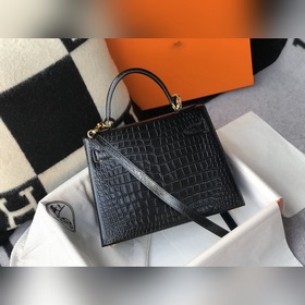 Hermès Ручная сумка из телячьей кожи с тиснением, внутренний слой
