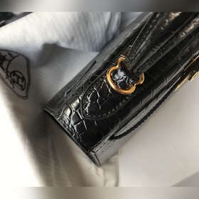 Hermès Ручная сумка из телячьей кожи с тиснением, внутренний слой