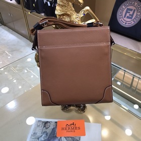 HERMES Мужская сумка через плечо из импортной кожи Модель： 21022