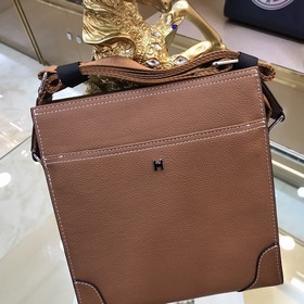 HERMES Мужская сумка через плечо из импортной кожи Модель： 21022