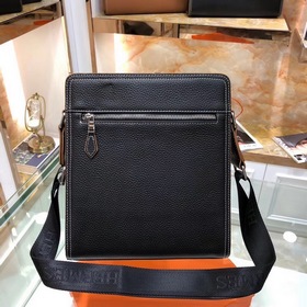 HERMES Мужская сумка через плечо из кожи первого слоя Модель： 823