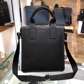 HERMES Мужская сумка через плечо Модель： 82377-3 A Импортная кож