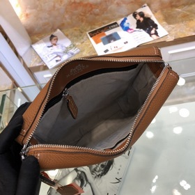 HERMES Мужская сумка через плечо Модель： 82377-4 A Импортная кожа
