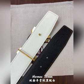 Hermes-38MM ремень Двойной ремешок из телячьей кожи, высококачест