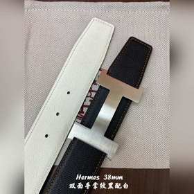 Hermes-38MM ремень Двойной ремешок из телячьей кожи, высококачест