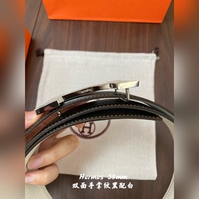 Hermes-38MM ремень Двойной ремешок из телячьей кожи, высококачест