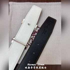 Hermes-38MM ремень Двойной ремешок из телячьей кожи, высококачест