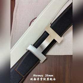 Hermes-38MM ремень Двойной ремешок из телячьей кожи, высококачест