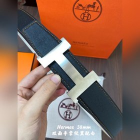 Hermes-38MM ремень Двойной ремешок из телячьей кожи, высококачест