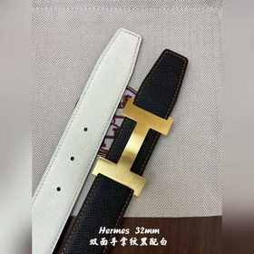 Hermes-32MM ремень Двойной ремень из телячьей кожи Eosom, высокок