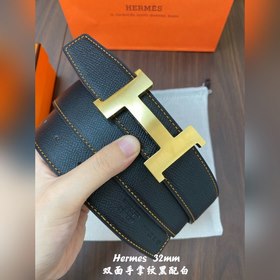 Hermes-32MM ремень Двойной ремень из телячьей кожи Eosom, высокок