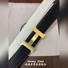 Hermes-32MM ремень Двойной ремень из телячьей кожи Eosom, высокок