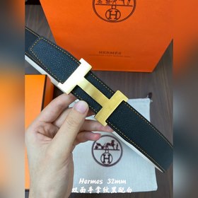 Hermes-32MM ремень Двойной ремень из телячьей кожи Eosom, высокок