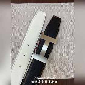 Hermes-32MM ремень Двойной ремень из телячьей кожи Eosom, высокок