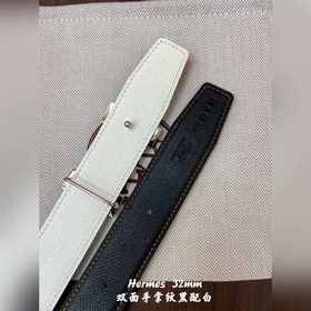 Hermes-32MM ремень Двойной ремень из телячьей кожи Eosom, высокок