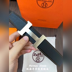 Hermes-32MM ремень Двойной ремень из телячьей кожи Eosom, высокок