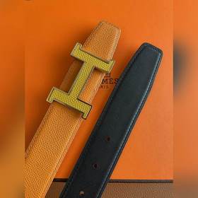 Hermes-OFFICIER BELT BUCKLE & REVERSIBLE LEATHER STRAo Ремень