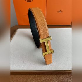 Hermes-OFFICIER BELT BUCKLE & REVERSIBLE LEATHER STRAo Ремень