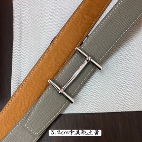 Hermes-32MM ремень, импортный eosom, двусторонняя телячья кожа, в