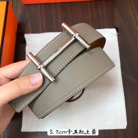 Hermes-32MM ремень, импортный eosom, двусторонняя телячья кожа, в