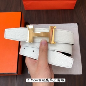 Hermes-32MM ремень, импортный eosom, двусторонняя телячья кожа, в