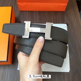 Hermes-32MM ремень, импортный eosom, двусторонняя телячья кожа, в