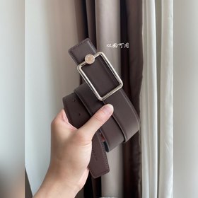 Hermes-OSCAR BELT BUCKLE & REVERSIBLE LEATHER STRAo Двусторон