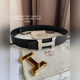 Hermes-CONSTANCE BELT BUCKLE &amp; REVERSIBLE LEATHER STRAo Реме
