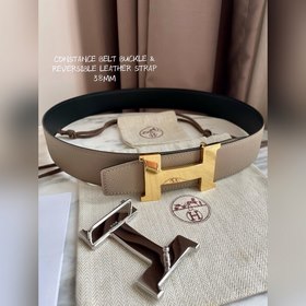Hermes-CONSTANCE BELT BUCKLE &amp; REVERSIBLE LEATHER STRAo Реме