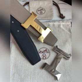 Hermes-CONSTANCE BELT BUCKLE & REVERSIBLE LEATHER STRAo Реме