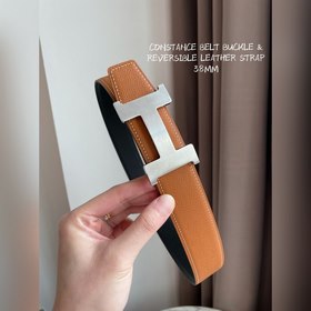 Hermes-CONSTANCE BELT BUCKLE & REVERSIBLE LEATHER STRAo Реме