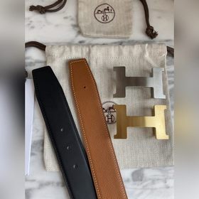 Hermes-CONSTANCE BELT BUCKLE & REVERSIBLE LEATHER STRAo Реме