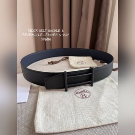 Hermes-RIDER BELT BUCKLE &amp; REVERSIBLE LEATHER STRAo Ремень Им
