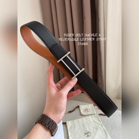 Hermes-RIDER BELT BUCKLE & REVERSIBLE LEATHER STRAo Ремень Им