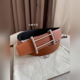 Hermes-RIDER BELT BUCKLE & REVERSIBLE LEATHER STRAo Ремень Им