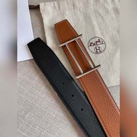 Hermes-RIDER BELT BUCKLE & REVERSIBLE LEATHER STRAo Ремень Им