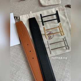 Hermes-RIDER BELT BUCKLE & REVERSIBLE LEATHER STRAo Ремень Им