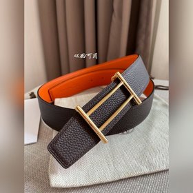 Hermes-RIDER BELT BUCKLE & REVERSIBLE LEATHER STRAo Ремень Им