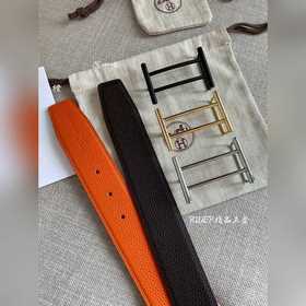 Hermes-RIDER BELT BUCKLE & REVERSIBLE LEATHER STRAo Ремень Им