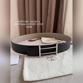 Hermes-RIDER BELT BUCKLE &amp; REVERSIBLE LEATHER STRAo Ремень Им