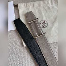 Hermes-RIDER BELT BUCKLE & REVERSIBLE LEATHER STRAo Ремень Им