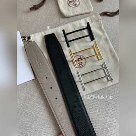 Hermes-RIDER BELT BUCKLE & REVERSIBLE LEATHER STRAo Ремень Им