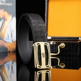 Hermès Роскошный мужской ремень из натуральной кожи Изготовлен из